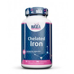 Chelated Iron, Haya, 15 мг, 90 капсул