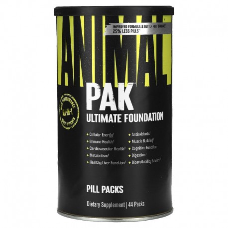 Animal Pak, Universal Nutrition, 44 пакета