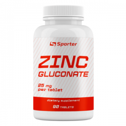 Zinc Gluconate, Sporter, 25 мг, 90 таблеток