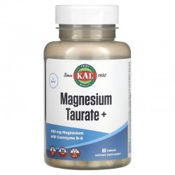 Magnesium Taurate+B6, Kal, 400 мг, 90 таблеток