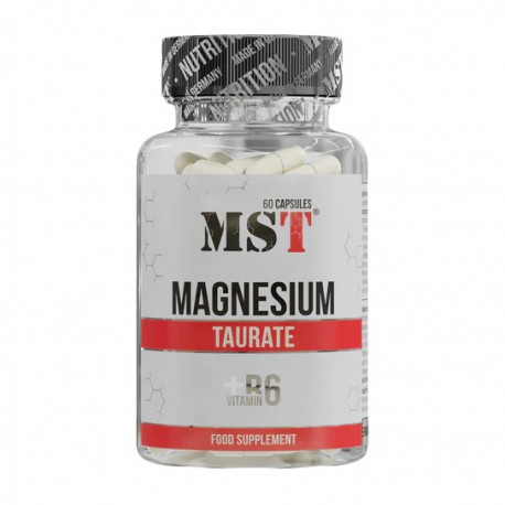 Magnesium Taurate + B6, MST, 60 капсул