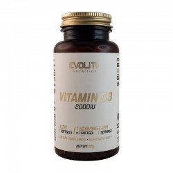 Vitamin D3, Evolite, 2000 IU, 120 капсул