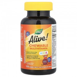 Kids Multivitamin, Alive!, Nature's Way, 120 жев. таблеток