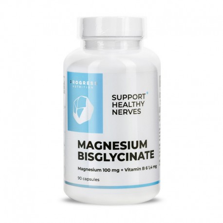 Magnesium Bisglycinate, Progress Nutrition, 90 капсул