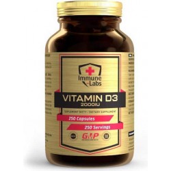 Vitamin D3, Immune Labs, 2000 IU, 250 капсул