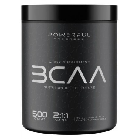 BCAA 2:1:1 + Glutamine, Powerful Progress, 500 г