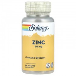 Zinc, Solaray, 50 мг, 100 капсул