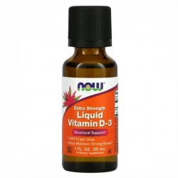 Liquid Vitamin D-3, Now Foods, 30 мл