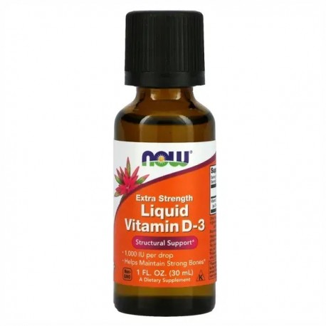 Liquid Vitamin D-3, Now Foods, 30 мл
