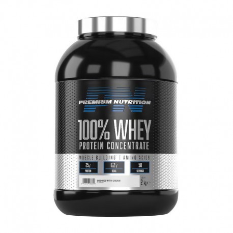 100% Whey Protein Concentrate, Premium Nutrition, 2 кг