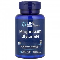 Magnesium Glycinate, Life Extension, 90 капсул