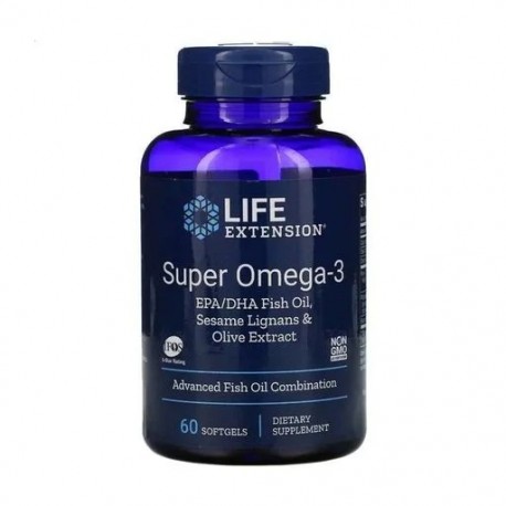 Super Omega-3, Life Extension, 60 капсул