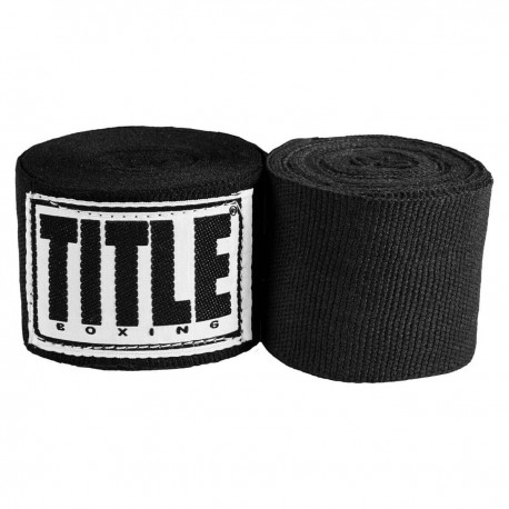 Бинты для бокса TITLE Boxing Mexican Style 180" Black (4.5м.)
