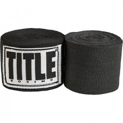 Бинты для бокса TITLE Boxing Select 180" Semi Elastic Mexican Black (4.5м.)