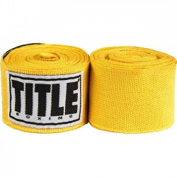 Бинты для бокса TITLE Boxing Select 180" Semi Elastic Mexican Gold (4.5м.)