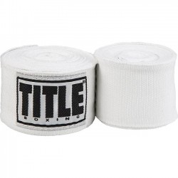 Бинты для бокса TITLE Boxing Select 180" Semi Elastic Mexican White (4.5м.)