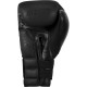 Боксерские перчатки TITLE Black Bolstered Leather Black 16 oz