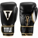 Боксерские перчатки TITLE Boxeo Mexican Leather Quatro Black/White 12 oz