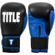Боксерские перчатки TITLE Boxing Dynamic Strike Black/Blue 14 oz