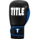 Боксерские перчатки TITLE Boxing Dynamic Strike Black/Blue 14 oz
