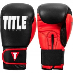 Боксерские перчатки TITLE Boxing Dynamic Strike Black/Red 14 oz