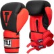 Боксерские перчатки TITLE Boxing Guts and Glory Black/Red L 14 oz