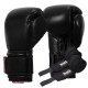 Боксерские перчатки TITLE Boxing Ko-Vert Black 14 oz