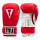 Боксерские перчатки TITLE Boxing Pro Style Leather Gloves 3.0 Red/White 12 oz