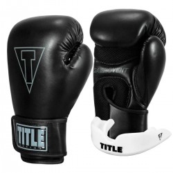 Боксерские перчатки TITLE Boxing Vegan Gloves Black 12 oz