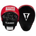 Лапы боксерские TITLE Classic Charge Punch Mitts Black/Red
