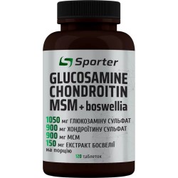 Glucosamine Chondroitin MSM + boswellia, Sporter, 120 таблеток
