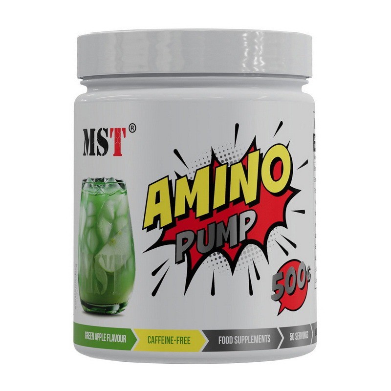 Amino Pump, MST, 500 г, зеленое яблоко