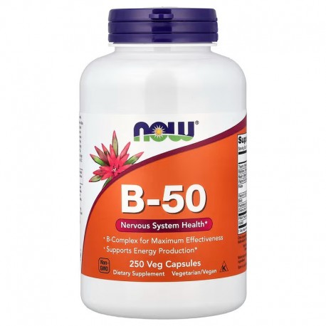 B-50, Витамин B, Now Foods, 250 капсул