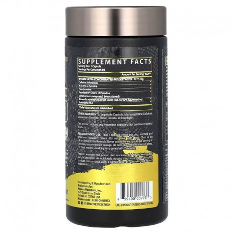 Lipo-6 Black Intense, Nutrex Research, 60 капсул