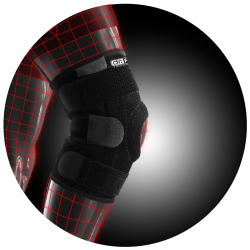 Стабилизирующий бандаж Dr.Frei на коленный сустав с 4 спиральными ребрами жесткости